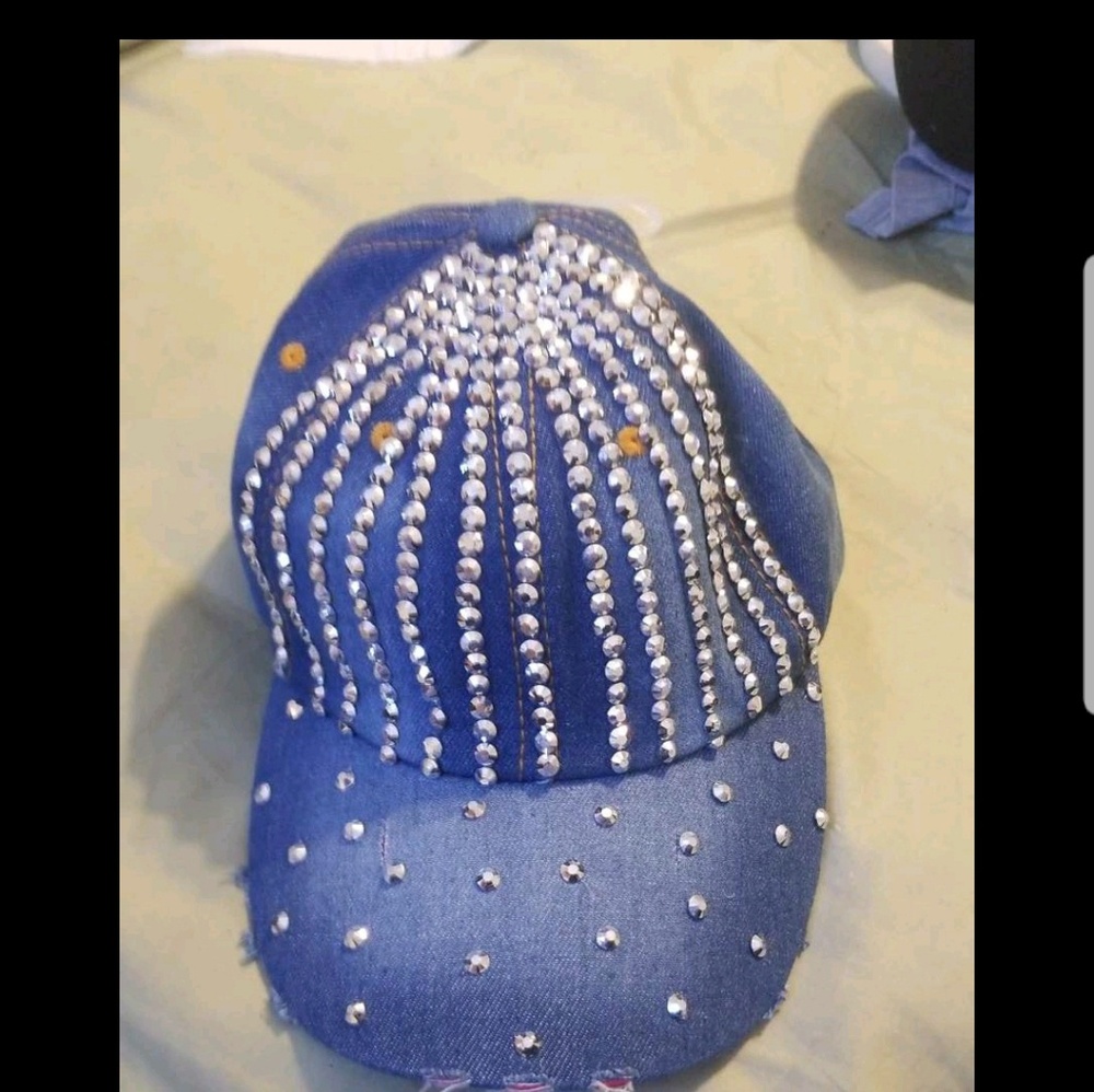 Gorgeous weathered jeweled cap
